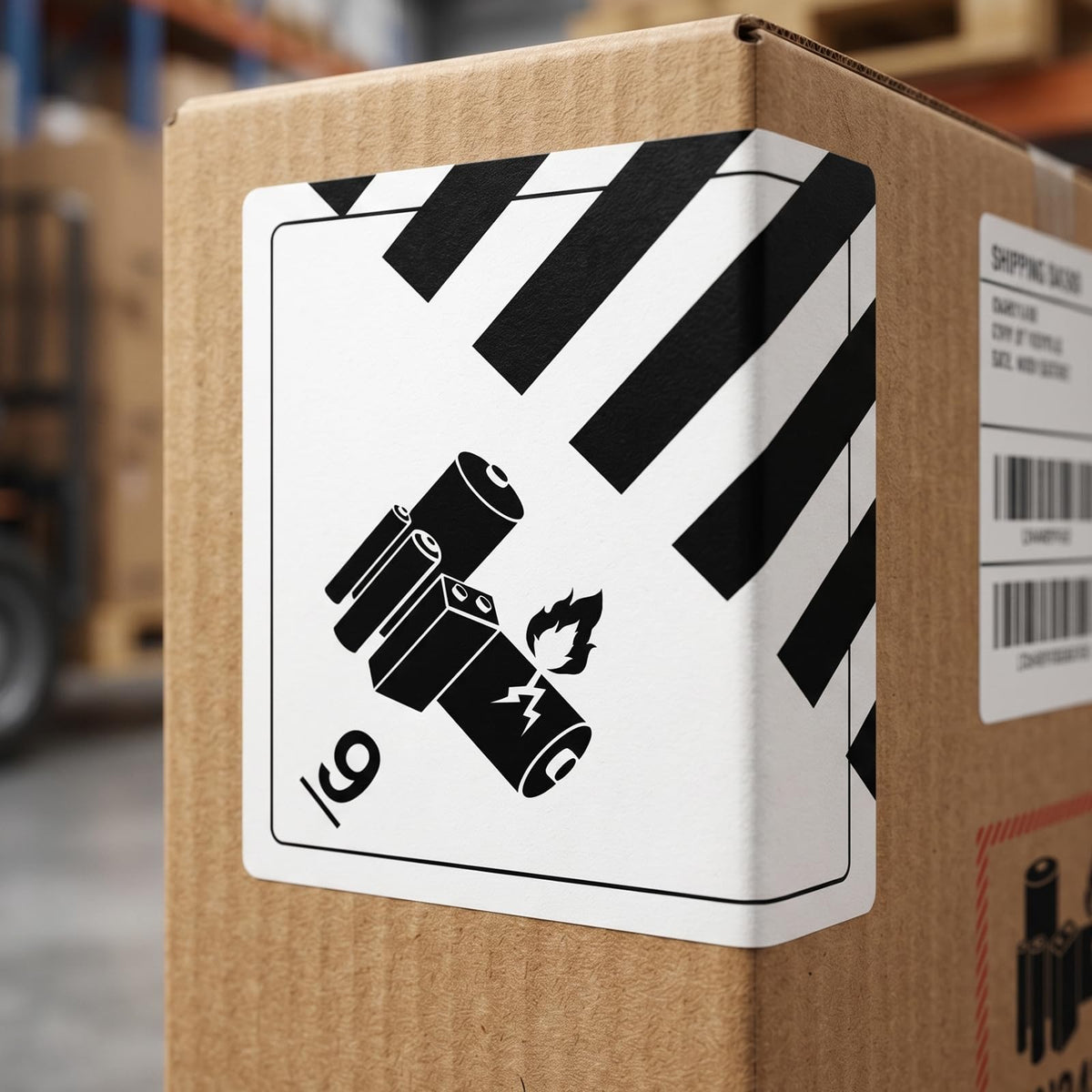 4 x 4 Inches Class 9 Hazard Lithium Battery Labels 500 PCS Waterproof Warning Stickers Battery Transport Safety Labels