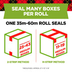 Scotch Sure Start Packing Tape Refill, 1.88 in x 54.6 yd, 6 Rolls