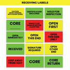 StickerJet Core Return – Warehouse Receiving Labels – 3"x5" Rectangle Labels – 500 Qty/Roll – Paper, Easy Peel and Stick, Strong Adhesive, No Residue, Made in USA