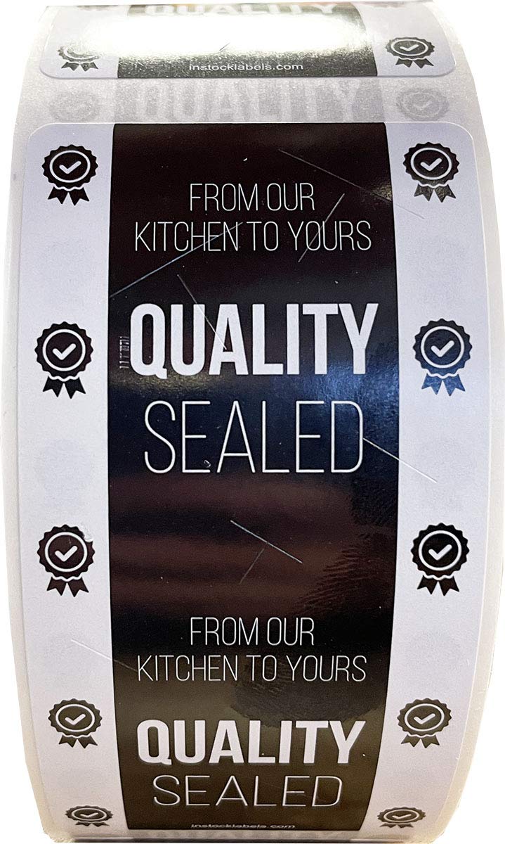 Tamper Evident Labels - Quality Sealed Food Seal Stickers, 2 x 4 Inch, 500 Total, Writable Tamper Proof - Ideal for Secure Food Delivery
