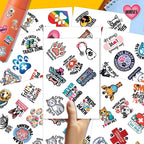 64pcs Veterinary Stickers - Cute Animal Care Vinyl Decals Pack for Vets, Students & Pet Lovers - Perfect for Phone Cases, Laptops, Luggage, Picnic Crafts, and Daily Decoration