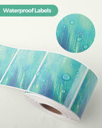 2" Green Round Thermal Labels 500 Labels/Roll+2" Transparent Round Thermal Labels 500 Labels/Roll