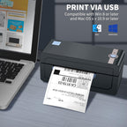 JADENS Bluetooth Thermal Shipping Label Printer, Wireless 4x6 Label Printer Blue
