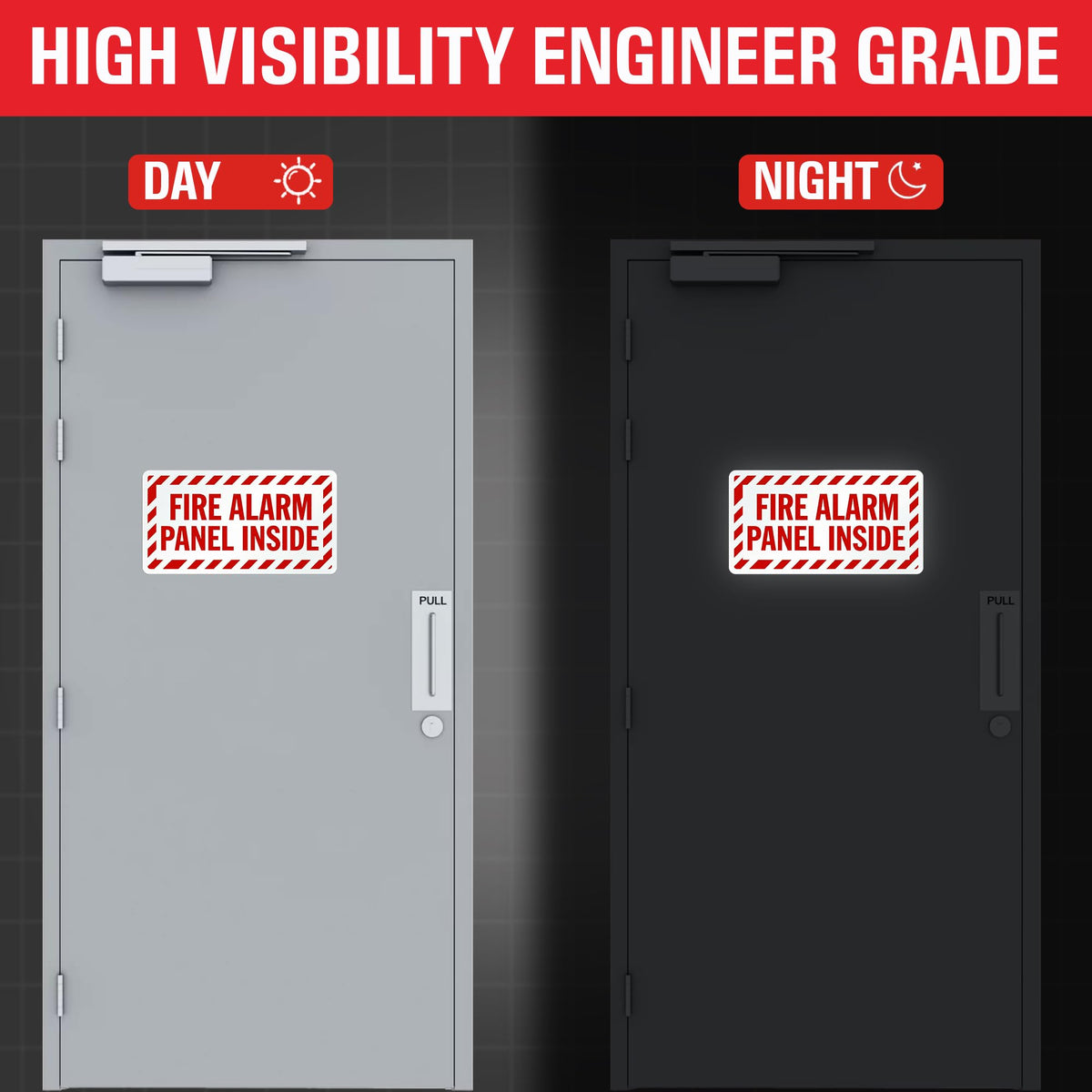 Fire Alarm Panel Inside Sticker 5x10 Inches Pack of 1 Vinyl Label | Red on White Color, High Visibility FACP Safety Decal | Weather Resistant, Easy Peel & Stick, Inspection Ready Non Reflective ( White and Red )