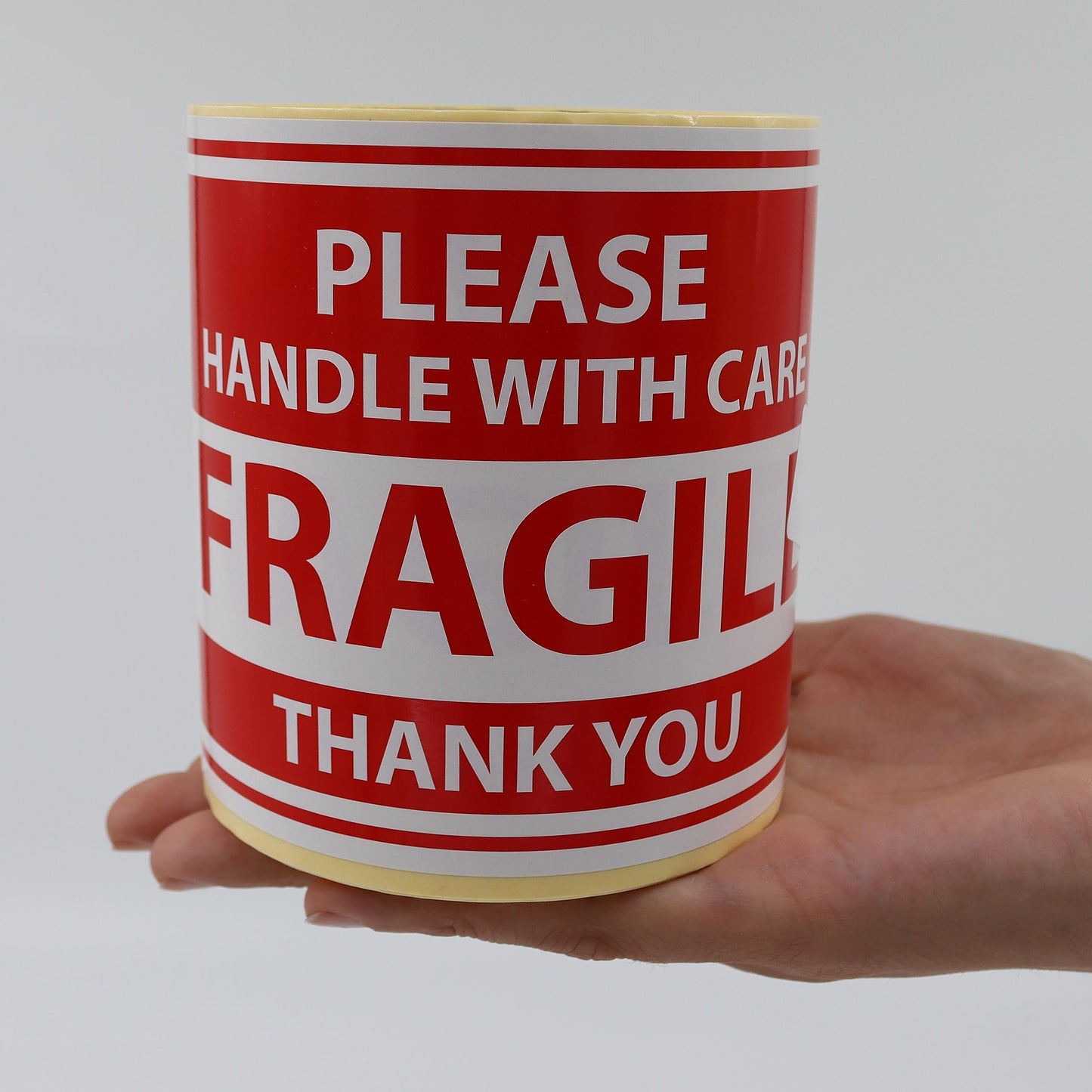 Fragile Stickers 4 x 6 Inch, for Shipping, Moving and Packing, Please Handle with Care Fragile Thank You Do Not Drop, Warning Stickers Fragile Labels, Permanent Adhesive 250 Labels, 1 Roll