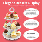 12 Pack Cupcake Stand Dessert Display Tower Serving Tray for Parties