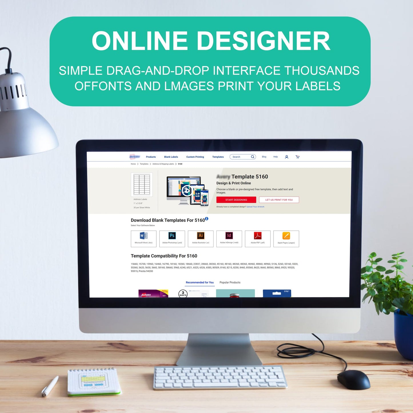 L LIKED Printable Address Labels, 1" x 2-5/8", 900 Labels, 30 per Sheet, Label Stickers for Envelopes (30 Sheets) 30 Sheets