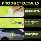 20 Pack Reflective Safety Tape Stickers Diamond Grade High Visibility Reflectors, Waterproof Reflective Stickers for Helmet, Bike Reflectors for Night Riding, Car, Mailbox, Trailer, Outdoor Use