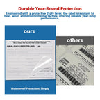 50-Pack Annual Vehicle Inspection Label Stickers, 2-Ply Strong Adhesive Vinyl, DOT Compliant Windshield Decals for Commercial Fleets, Trucks, Trailers, Car Dealerships & Auto Shops