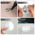 Clear Thermal Labels Vinyl 2 Inch & 1 × 2 Inch Bundled