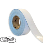LiteMark Duramark EC700 Floor Marking Tape for Concrete and Pavement | Industrial Marking Tape for Warehouses | Long-Lasting | High Durability (White), 3 Inch X 18 Feet