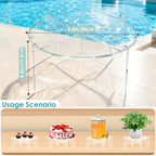GeeRic Acrylic Beverage Dispenser Stand Only, Clear Heavy Duty Drink Dispenser Riser, Max 8.1 Inch Holder for Glass Beverage Jars, Beach Picnic Party Catering Outdoor