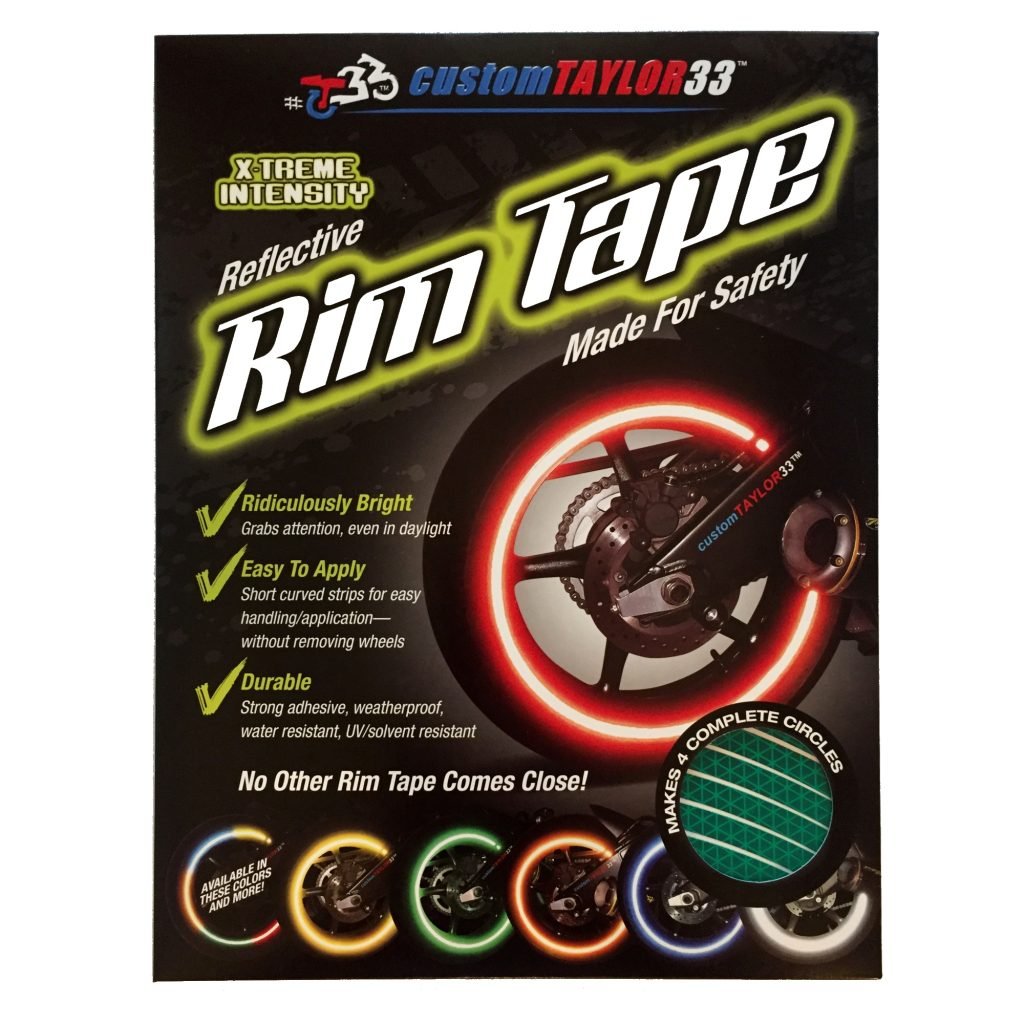 customTAYLOR33 (All Vehicles Green High Intensity Grade Reflective Copyrighted Safety Rim Tapes (Must Select Your Rim Size), 16"/18" (Combination Rim Size) 16"/18" (Combination Rim Size)