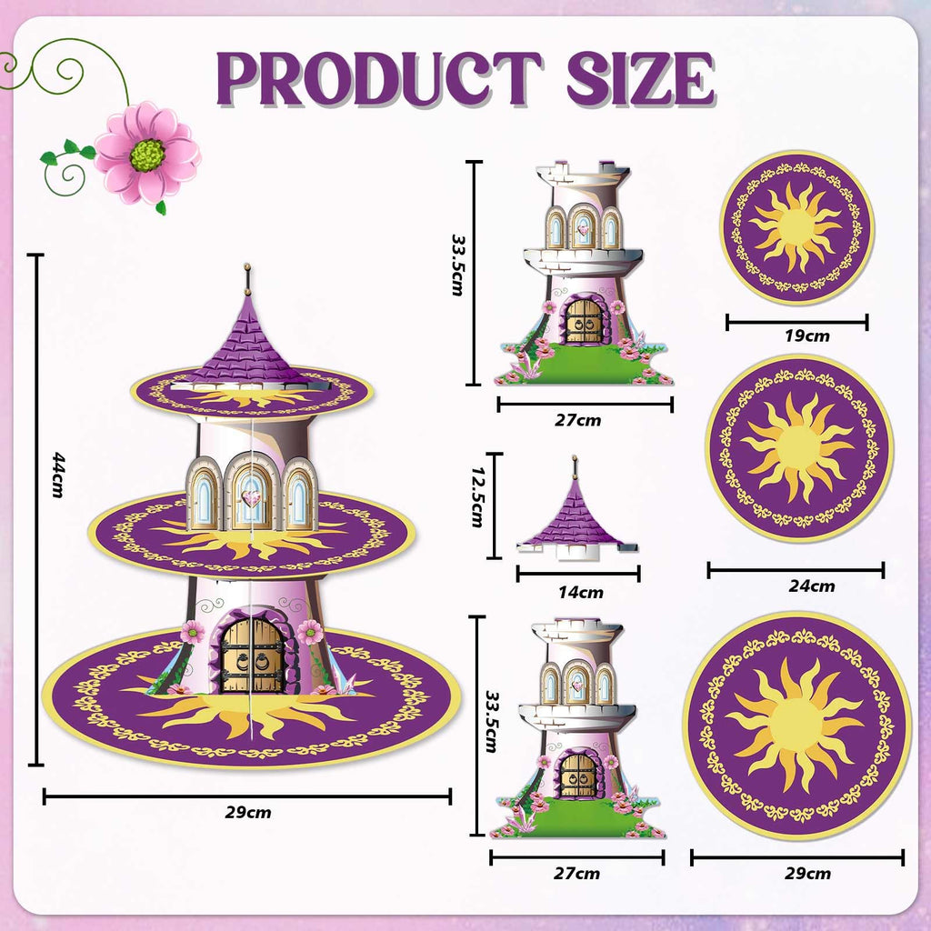 1PCS Purple Princess Party Cake Stand