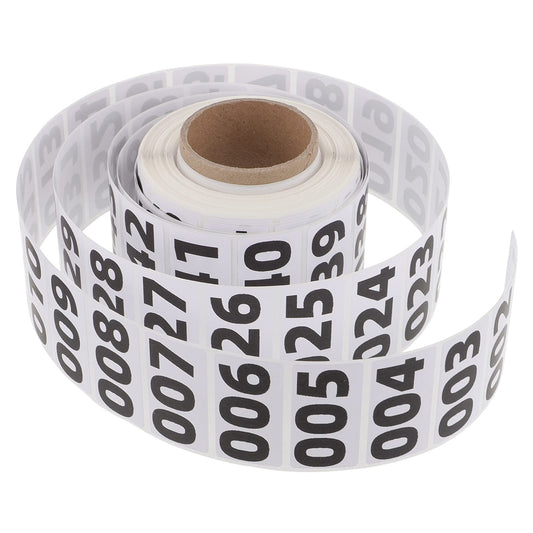 Number Stickers, Inventory Labels, Self Adhesive Waterproof Labels Consecutive Number Inventory Number Labels for Moving Box Classification(1000pcs)