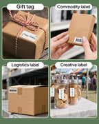 2x1 Thermal Labels, White Thermal Sticker Labels, 1000 Sheets/Roll