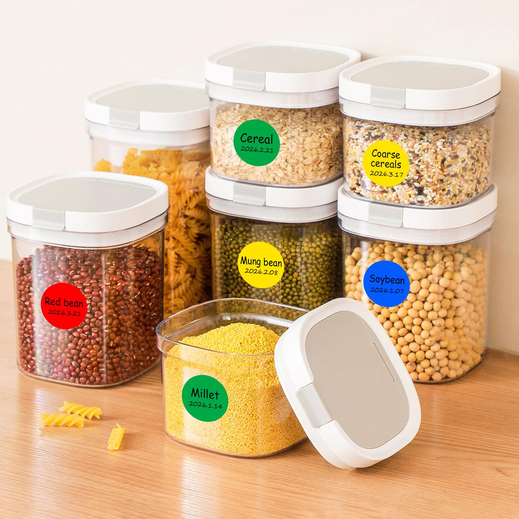 1 Inch 4 Colored Dot Stickers, 2000PCS Round Sticker Label Dots Red-yellow-blue-green 4Colors-2000PCS
