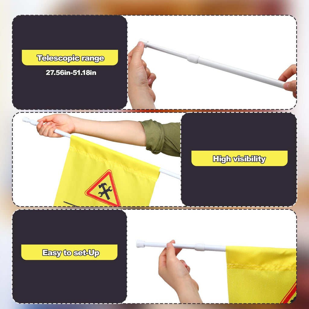 Fanfanwin 4 Pcs Restroom Closed for Maintenance Sign Hanging Safety Sign