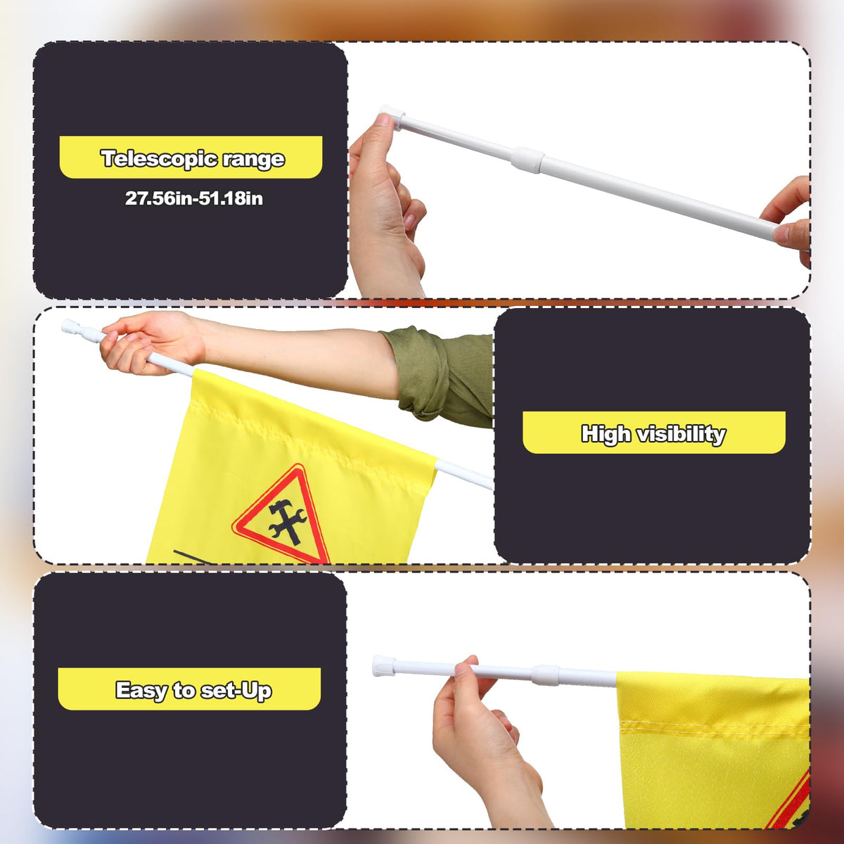 Fanfanwin 4 Pcs Restroom Closed for Maintenance Sign Hanging Safety Sign