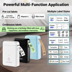 ORGBRO Label Maker Machine with Tape, X1 Bluetooth Mini Label Printer Random Color