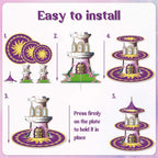 1PCS Purple Princess Party Cake Stand