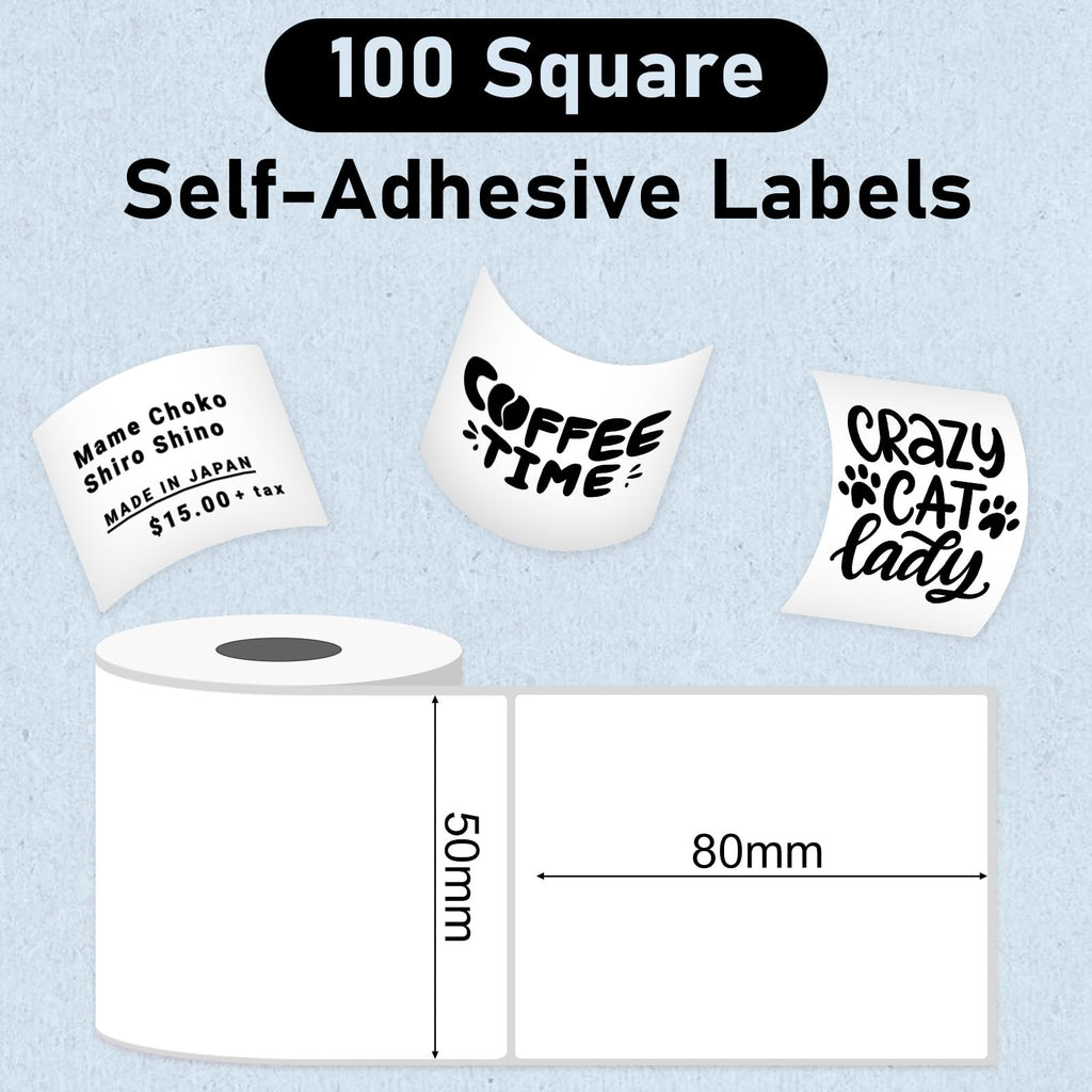 M110 Labels Compatible for M110/ M100/ M220/ N20/ M221/M421/241BT/243BT/, 1.96'' x 3.14'' (50x80mm), 100 Labels/Roll, for Address/Mailing/Barcode/Business/Office White 1.96" x 3.14"
