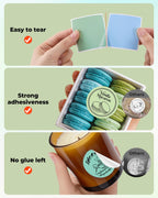 2 Inch Round Thermal Labels+Label Holder for Rolls and Fanfold Labels
