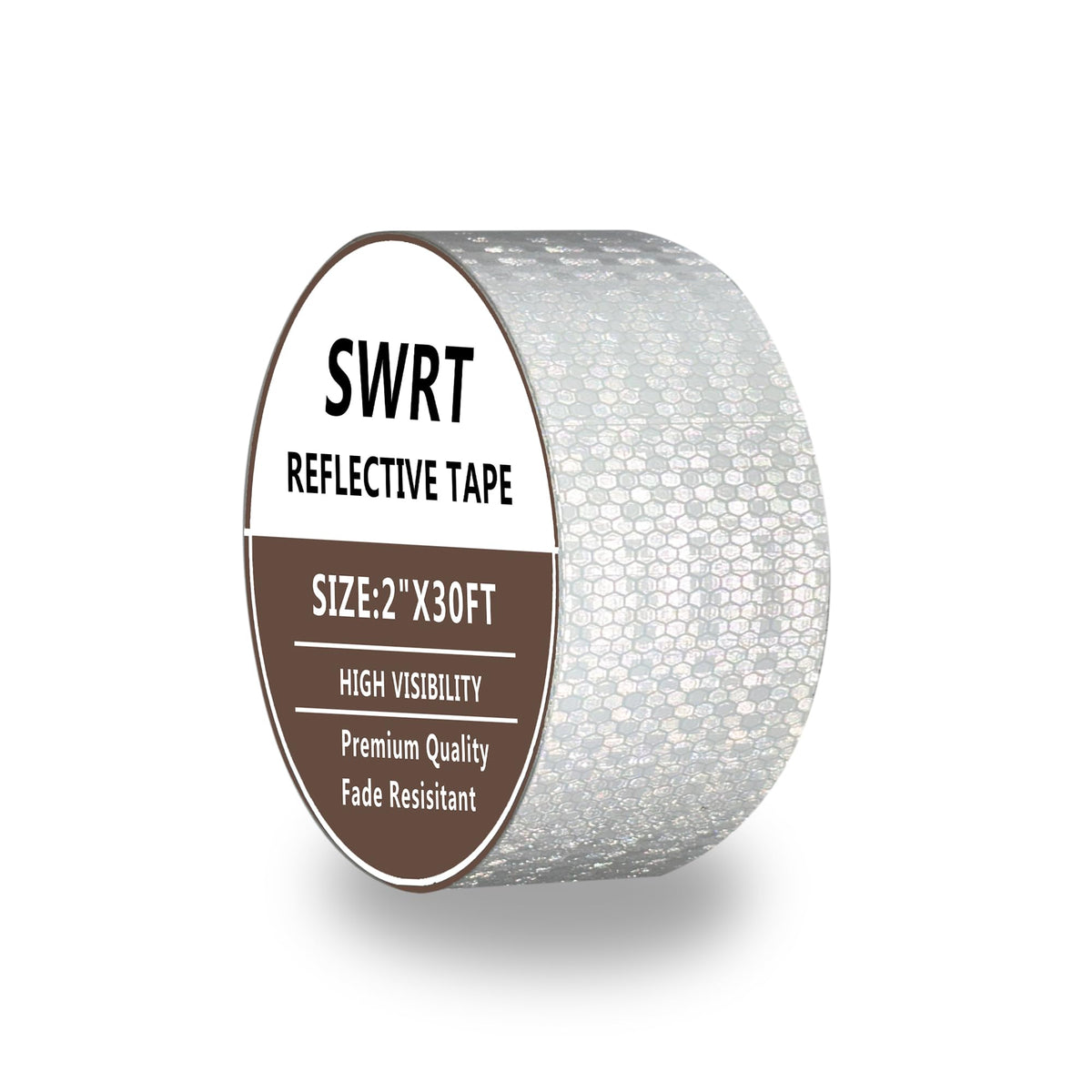 SWRT Reflective Tape 2 Inch x 30 Feet DOT-C2 Grenn and White and Yellow Reflective Tape Outdoor Waterproof Strong Adhesive Safety Warning Tape