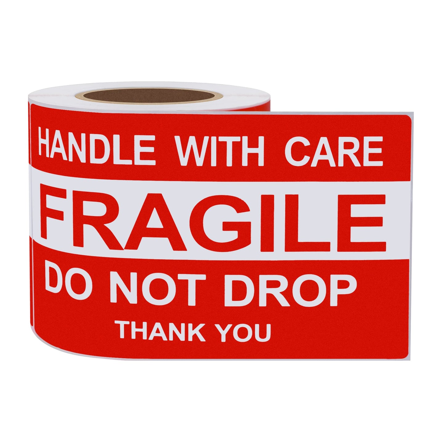 Hybsk 3x5 inch Do Not Drop Thank You Fragile Stickers Adhesive Label 100 Per Roll (3x5 inch)