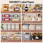 NIIMBOT 2 Rolls Thermal Labels, 1.57" x 0.79"(40x20mm) Waterproof Oil-Proof