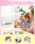 UCEC 9 Disks Sticker Roll Dispenser, Acrylic Label Sticker Holder