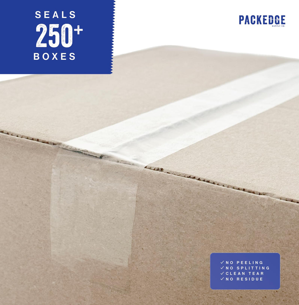 Packedge Clear Packing Tape, 12 Rolls, 1.88 in x 60 Yd Heavy Duty Shipping