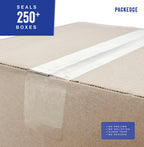 Packedge Clear Packing Tape, 12 Rolls, 1.88 in x 60 Yd Heavy Duty Shipping