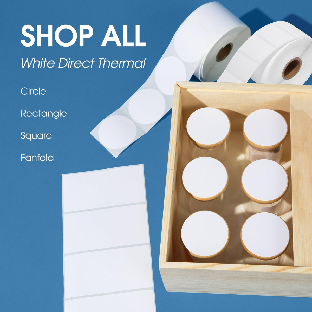 2.25" X 4" Direct Thermal Labels (1400 Count, 4 Rolls) 2.25" X 4"