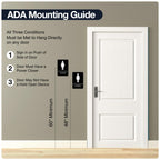 Womens Restroom Sign, ADA Compliant Braill Sign with Double Sided 3M Tape Women Pack of 4