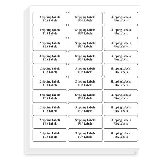 FungLam 1" x 2-5/8" Shipping Address Labels 900 Label Stickers Paper for Laser/Inkjet Printer 30 per Page Printable Mailing Labels (30 Sheets, 900 Labels) 30 sheets / 900 labels