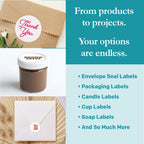 Premium Label Supply White Sticker Round Labels – 1.25" Circle – Laser/Inkjet Compatible – (48 per Sheet), 100 Sheets – 4,800 Total Adhesive Labels 4800 Labels