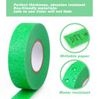 8 Rolls Colored Masking Tape Rainbow Painters Tape, 0.6 Inch x 16 Yard Bright