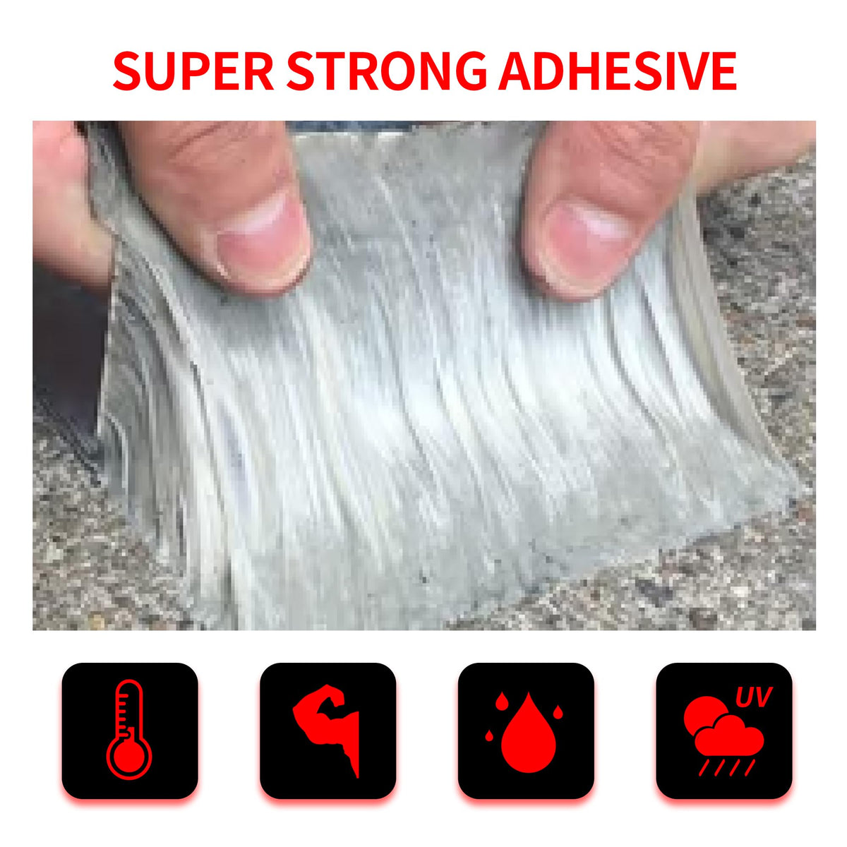 TAPEBEAR Butyl Tape Waterproof Sealing Tape 4inch x16feet, Upgraded Aluminum Foil Tape Heavy Duty for RV Repair, Awning, Window, Glass & EDPM Roof Leak Patching, Boat and Pipe Sealing, Silver 4inch x16.4feet 1
