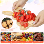Garneck Bunny Charcuterie Board: 28.5 cm Wooden Easter Tray