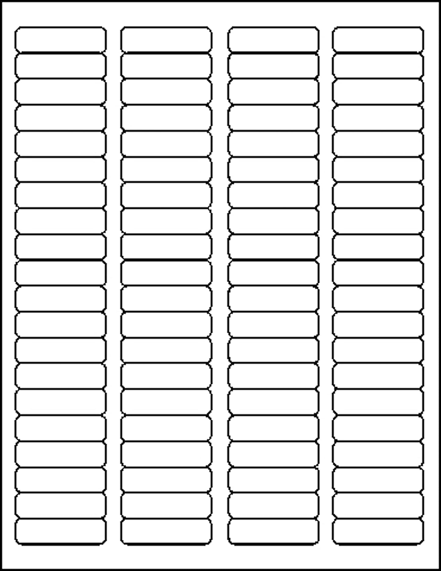 MACO Laser/Ink Jet White Return Address Labels, 1/2" x 1-3/4", 80 per Sheet, 2000 per Pack (ML-8025) 2000/Box 1/2 x 1-3/4 Inches - 2000/Box