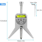 Pipe Center Finder Punch Tool, Fitting Tools, Stainless Steel Center Punch Tool, with Adjustable Dial Bubble Protractor, Pipe Marker for 1/2" or Larger, Marking and Positioning for Pipe Fitters