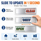 Dishwasher Magnet Clean Dirty & Open Close Sign, Retro Slider Magnetic