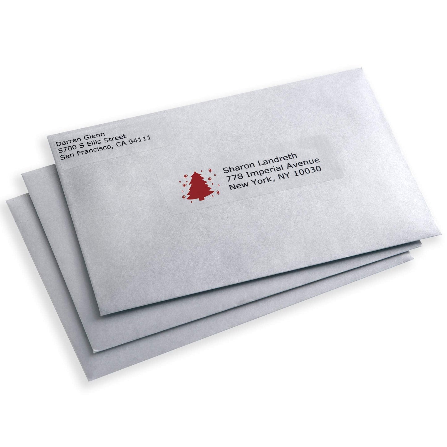 Avery Printable Address Labels with Sure Feed, 1" x 2-5/8", Glossy Clear, 300 Blank Mailing Labels for Laser and Inkjet Printers (6521) 1" x 2-5/8" 300 Labels
