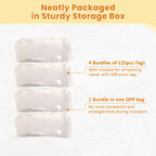 2.8x1.7 White Price Tags with String 500 Pcs, Gift Tags 2.8x1.7