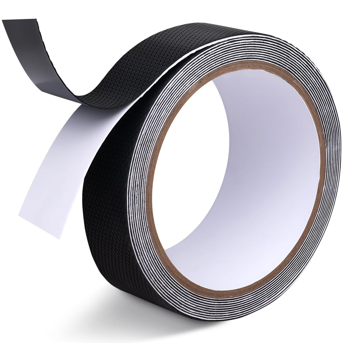 Rubber Grip Tape for Handles, Ultra-Thin Strong Adhesive Non-Slip Tape, Waterproof Heat Resistant Cushion Pad, Versatile making Grip and comfort in hands(Black, 1In x 10Ft) 1in×10ft