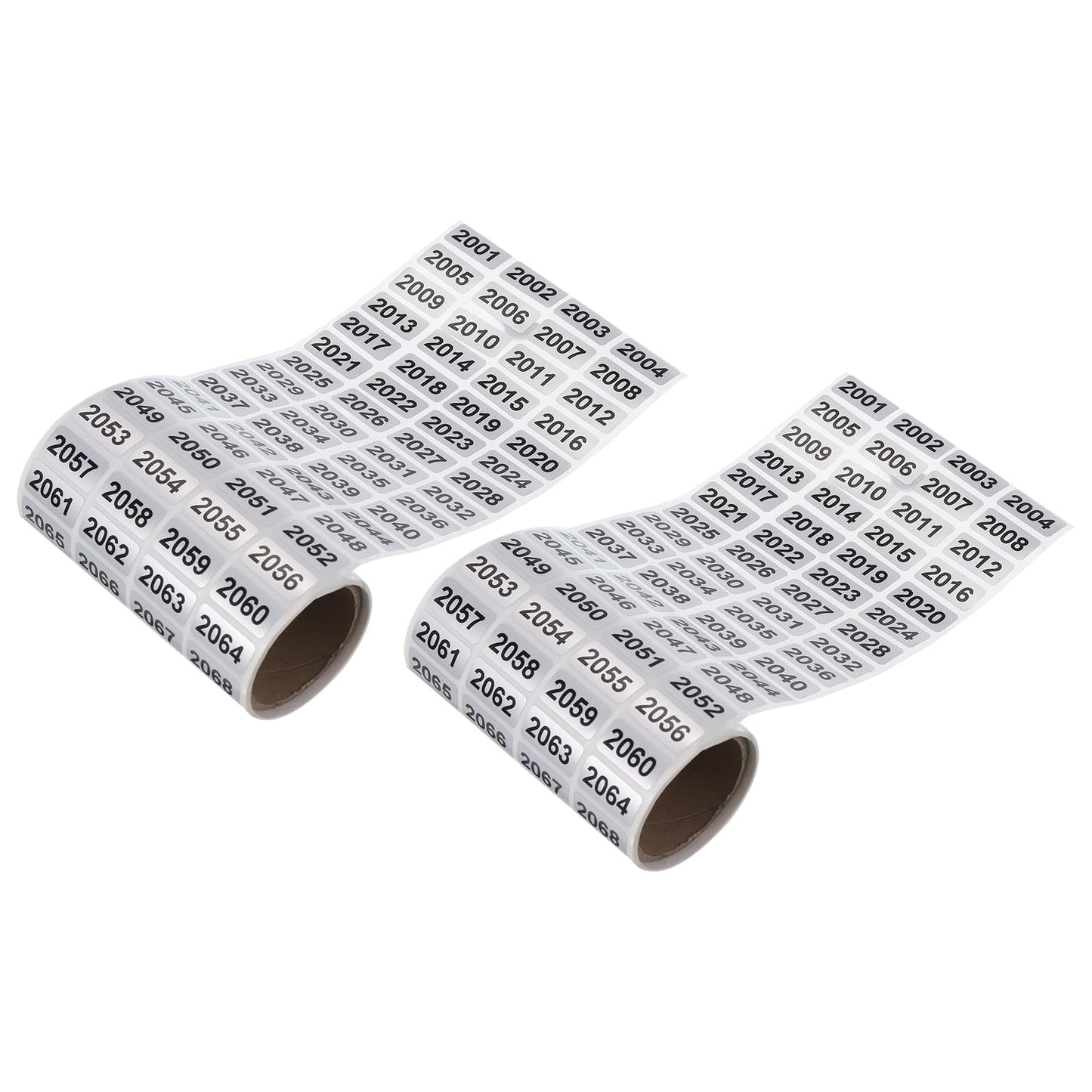 MECCANIXITY 2001 to 3000 Consecutive Number Stickers Inventory Label Black Numbers for Office Warehouse Numbering Classification, Total 2000pcs