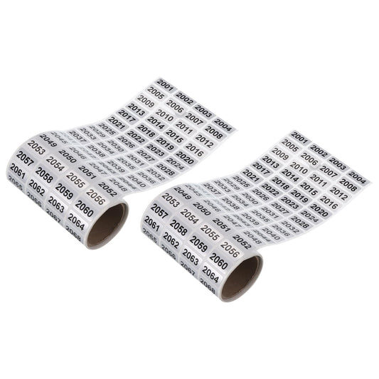 MECCANIXITY 2001 to 3000 Consecutive Number Stickers Inventory Label Black Numbers for Office Warehouse Numbering Classification, Total 2000pcs