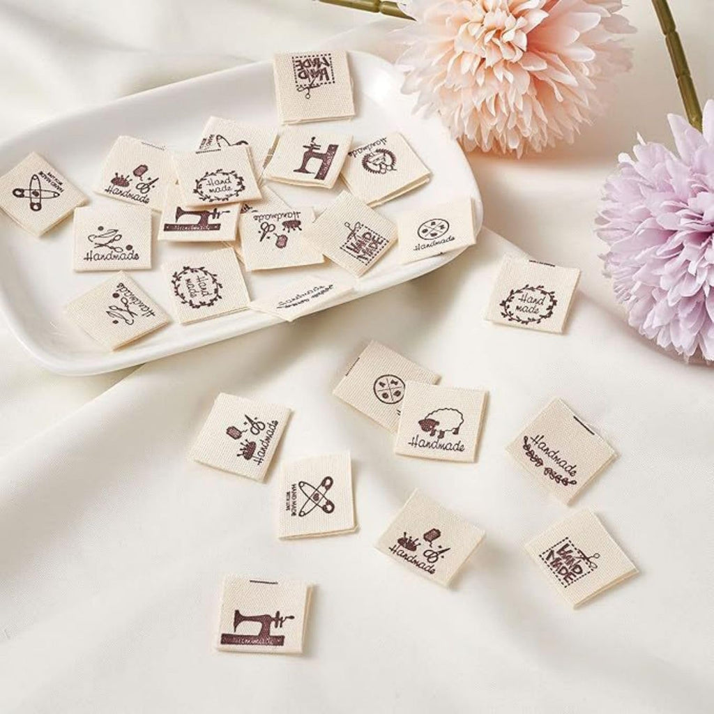 50 Pcs Clothes Cotton Labels Sewing Washable Handmade Garment Clothing for DIY Sewing (#7) #7