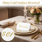 20 Pcs Reserved Seating Sign for Wedding, Double-Sided Reserved Table Signs